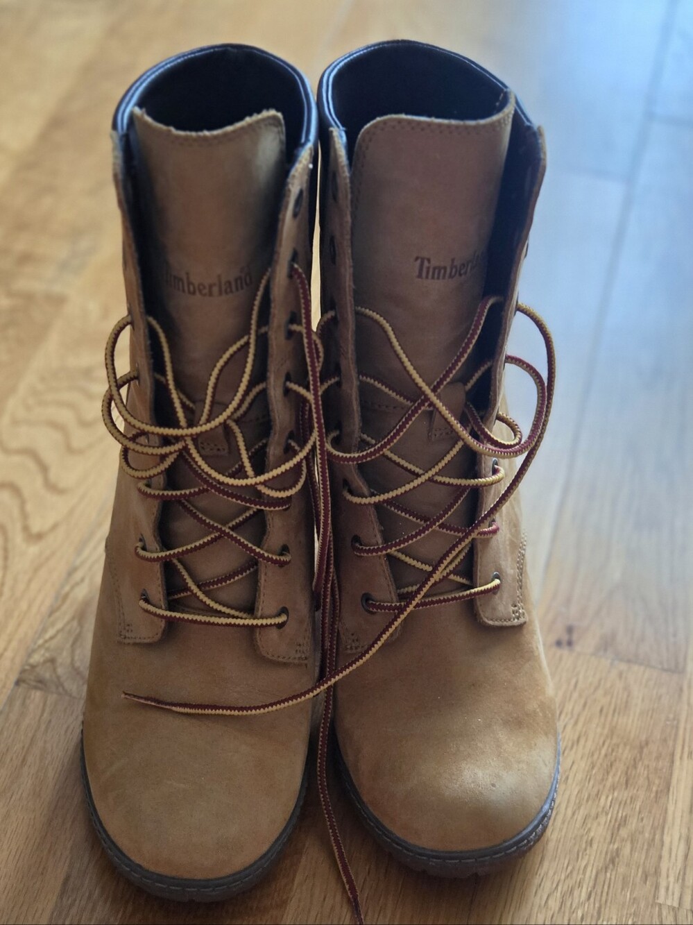 Timberland Wheat Lace-Up Suede Boots